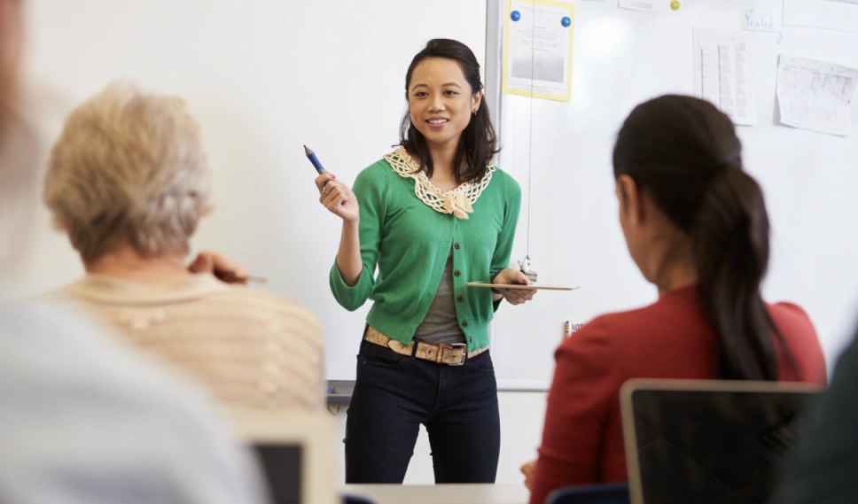 CMLocals Chiang Mai Locals Thai Language ED Visa instructor in classroom setting teaching language course